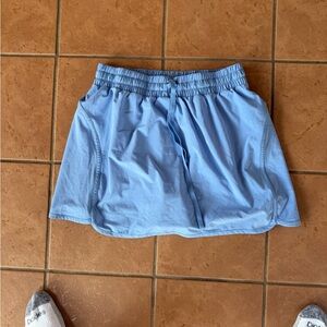 Beyond Yoga Sky Blue Athletic Skort with Elastic Waist